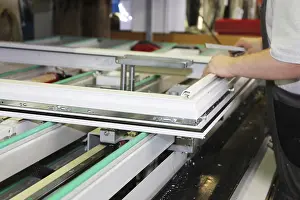 Mannheim Window Factory Stampe: Window construction, window production