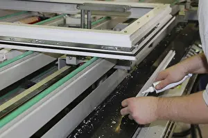 Mannheim Window Factory Stampe: Window construction, window production