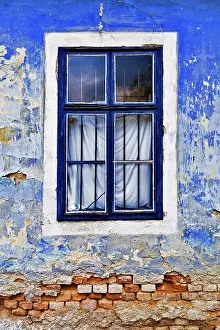 Lower Austria Travel Photography Stampe: Window, facade with flaking paint