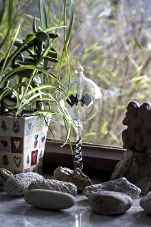 Uninhabited German Landscape Stampe: Window sill with decorative elements
