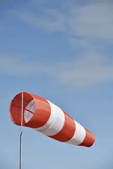 Symbolic Flag Image Stampe: Windsack, flag, wind direction sensor, Germany