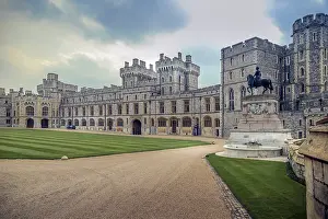 Windsor Castle Stampe: Windsor castle with dramatic light