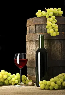 Red Wine Bottle Stampe: Wine composition