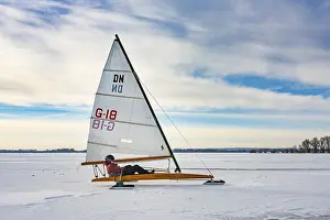 Dummer See Germany Stampe: Winter at Dummer See with