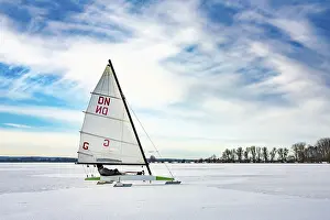 Lower Saxony Winter Landscapes Stampe: Winter at Dummer See with