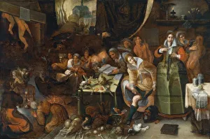 Digital Restoration Of Artwork Stampe: Witches Sabbath or Devil's Dance