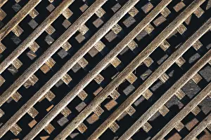 Full Frame Wooden Surface Stampe: Wooden surface as a solid background texture