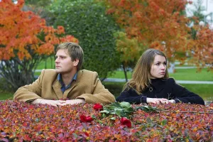 Couple Conflict Resolution Stampe: Young couple having some problems on the date