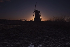 Sunrise Over Europe Stampe: Dutch windmill