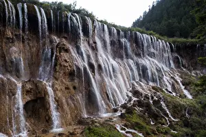 Waterfall In Nature Stampe: Jiuzhaigou