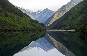 China Mountain Scenery Stampe: Jiuzhaigou