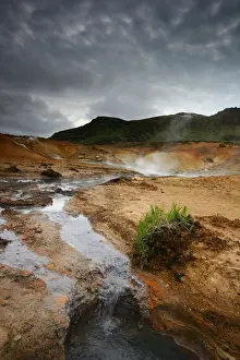 Iceland Geothermal Landscape Stampe: Krysuvik