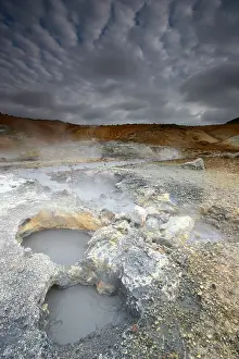 Iceland Geothermal Area Stampe: Krysuvik