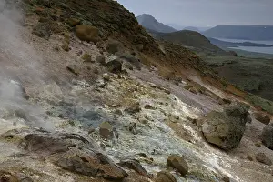 Geothermal Area In Iceland Stampe: Krysuvik