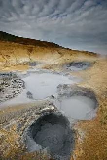 Iceland Geothermal Landscape Stampe: Krysuvik