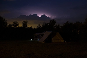 Stormy Night Sky Stampe: Storm and lightning