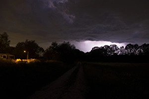 Stormy Weather Stampe: Storm and lightning