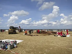 Scheveningen Beach Stampe: Stranded whale at Scheveningen