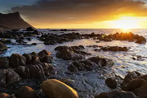 South African Landscapes Stampe: Sunset at False Bay