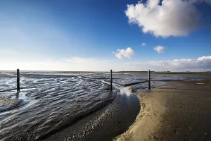 Long Exposure Nature Photos Stampe: Tide changes at Schiermonikoog