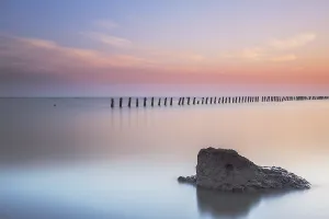 Low Tide Mudflats Europe Stampe: Waddensea