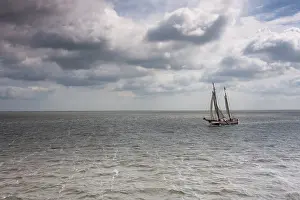 Wadden Sea Scenery Stampe: Waddenzee, Netherlands