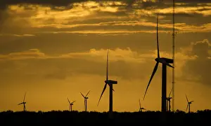 Windmill Landscape Photo Stampe: Windturbines