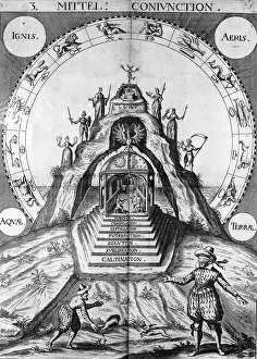 Ancient Greek Philosophy Stampe: Alchemy, The Four Elements