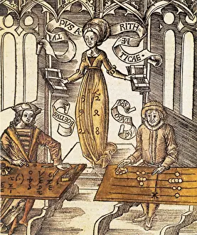 Ancient Greek Mathematician Stampe: Algorithms Triumphing over Abacus