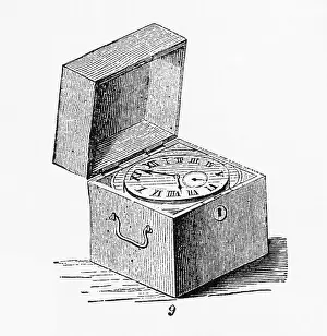 Scientific Illustration Stampe: Box Chronometer