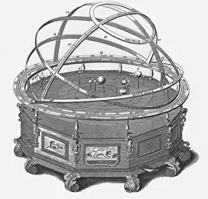 Historical Astronomy Equipment Stampe: Celestial Sphere
