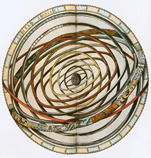 Ancient Astronomy Illustrations Stampe: Celestial Spheres
