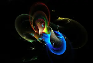 Abstract Fractals Stampe: Fractal Flame