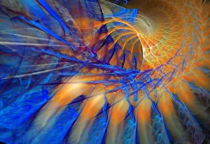 Abstract Fractals Stampe: Fractal Flame