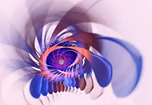 Abstract Digital Art Stampe: Fractal Flame