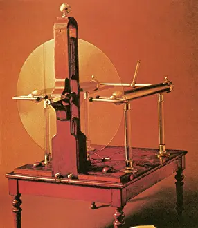 Historical Scientific Instruments Stampe: Jesse Ramsden, Electrostatic Generator, 18th Century