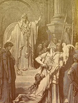 Historical Artwork Stampe: Judgment of Solomon