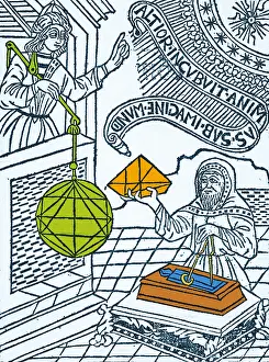 Male Mathematician Portrait Stampe: Medieval Mathematicians