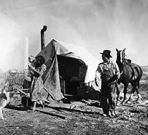 Great Depression America Stampe: Migrant Workers