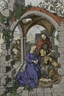 Christian Nativity Scene Stampe: Nativity
