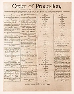 American History Document Stampe: Parade for the US Constitution