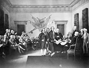 Declaration Of Independence Stampe: Signing the Declaration of Independence