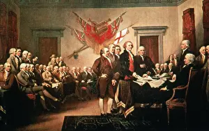John Trumbull Artwork Stampe: Signing the Declaration of Independence