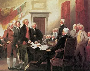 Declaration Of Independence Stampe: Signing of the Declaration of Independence